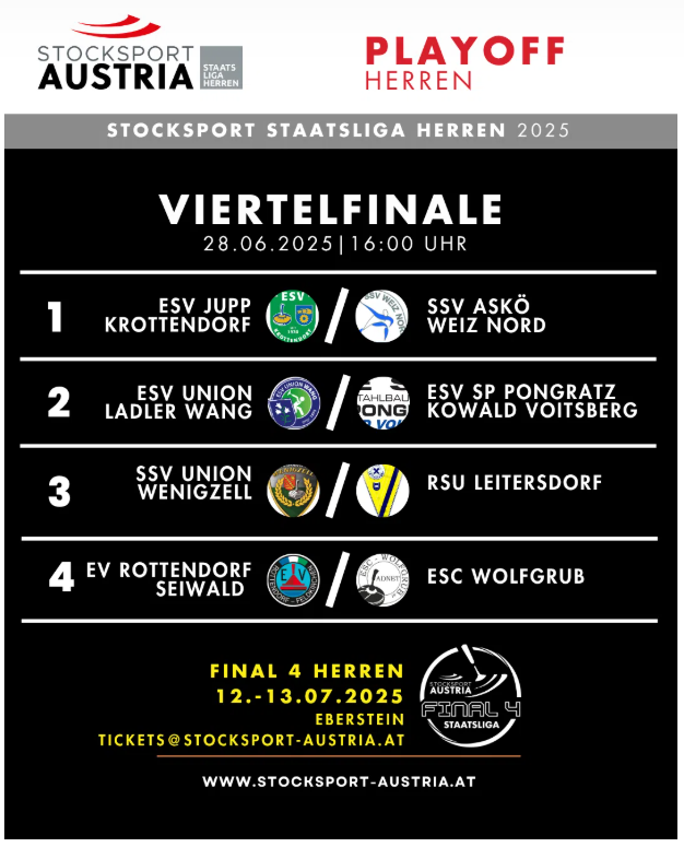 20250614_Staatsliga Viertelfinal Paarungen