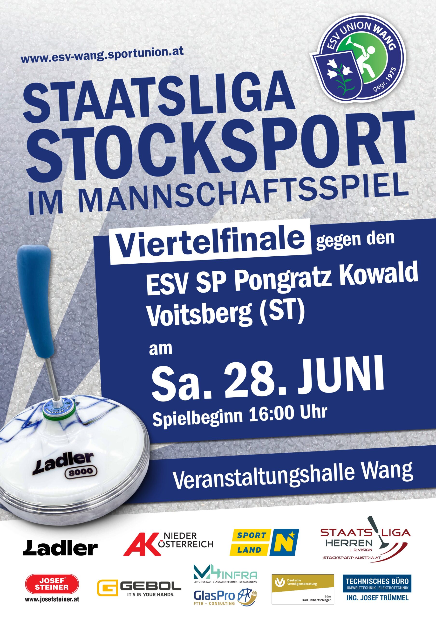 DIN A1 Plakat Staatsliga_2025-Viertelfinale